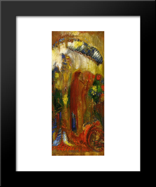 The Sermon 20x24 Black Modern Wood Framed Art Print Poster by Redon, Odilon