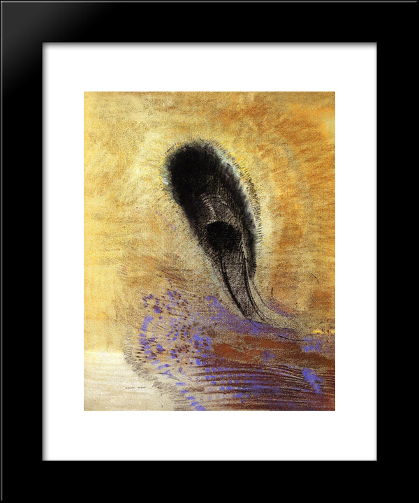 Underwater Vision 20x24 Black Modern Wood Framed Art Print Poster by Redon, Odilon