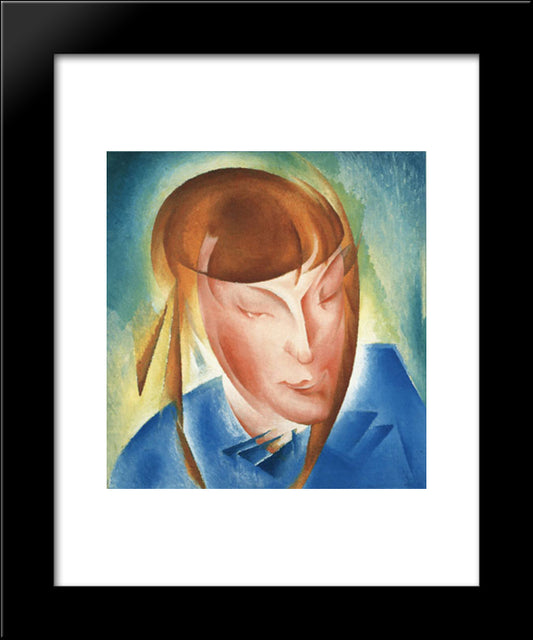 Portrait Of The Daughter 20x24 Black Modern Wood Framed Art Print Poster by Bogomazov, Oleksandr