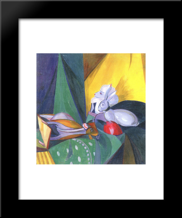 Toys 20x24 Black Modern Wood Framed Art Print Poster by Bogomazov, Oleksandr