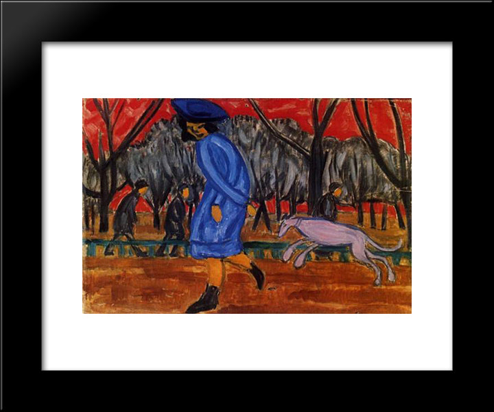 Boulevard 20x24 Black Modern Wood Framed Art Print Poster by Rozanova, Olga