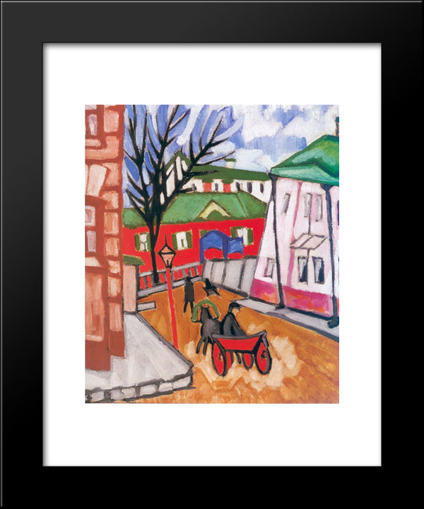 Cabby 20x24 Black Modern Wood Framed Art Print Poster by Rozanova, Olga