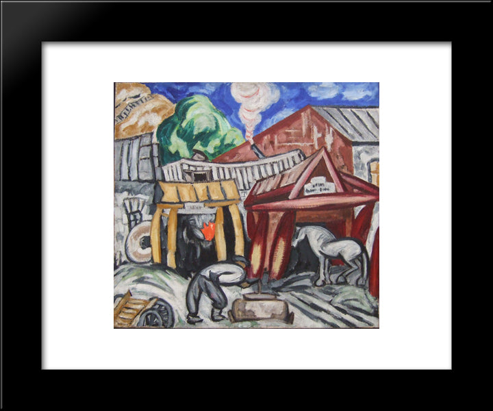 Smythy 20x24 Black Modern Wood Framed Art Print Poster by Rozanova, Olga