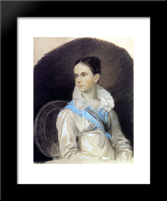 Portrait Of N. Kochubey 20x24 Black Modern Wood Framed Art Print Poster by Kiprensky, Orest