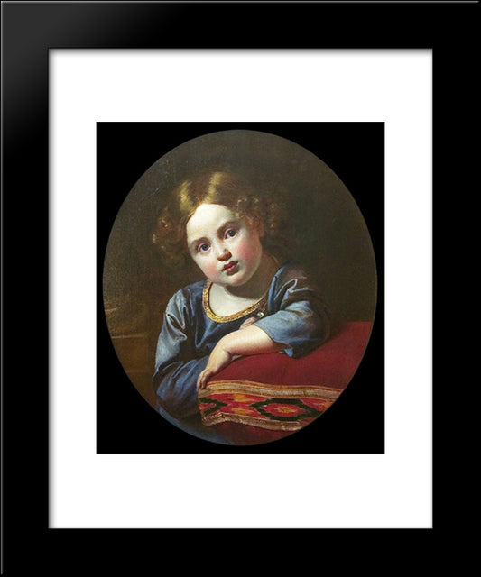 Portrait Of Prince E.G. Gagarin As A Child 20x24 Black Modern Wood Framed Art Print Poster by Kiprensky, Orest