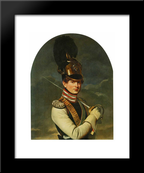 Portrait Of Prince Nikita Petrovich Trubetskoy 20x24 Black Modern Wood Framed Art Print Poster by Kiprensky, Orest