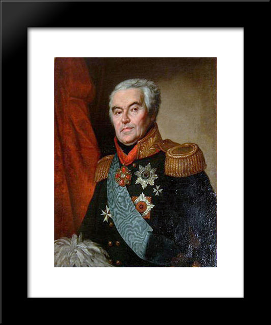 Portrait Of Sergey Vyazmitinov 20x24 Black Modern Wood Framed Art Print Poster by Kiprensky, Orest