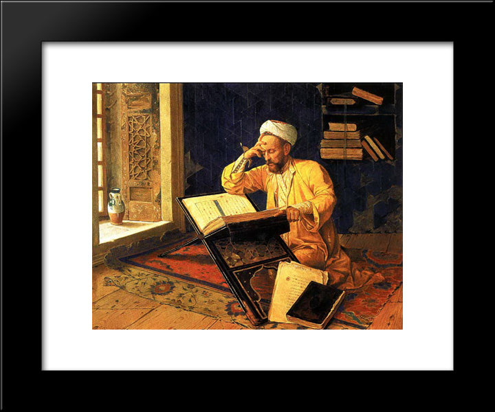 Theologist 20x24 Black Modern Wood Framed Art Print Poster by Hamdi, Osman