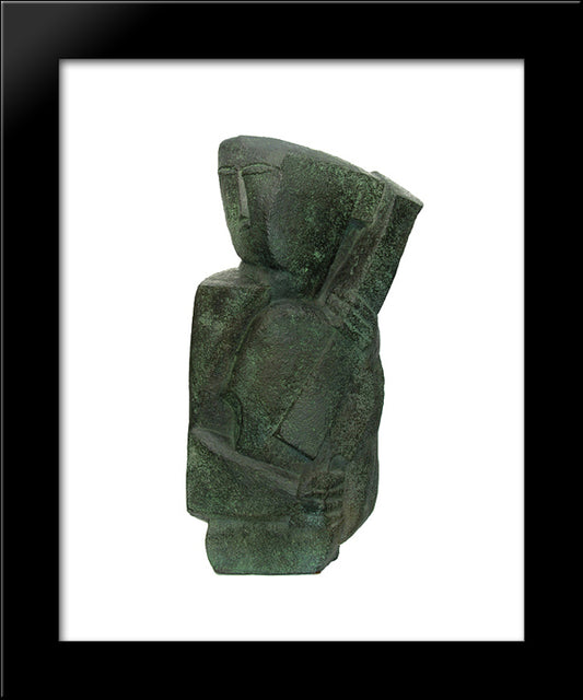 Musician 20x24 Black Modern Wood Framed Art Print Poster by Zadkine, Ossip