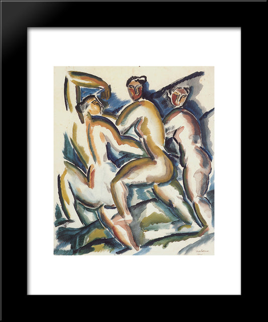 Study Of Women 20x24 Black Modern Wood Framed Art Print Poster by Zadkine, Ossip