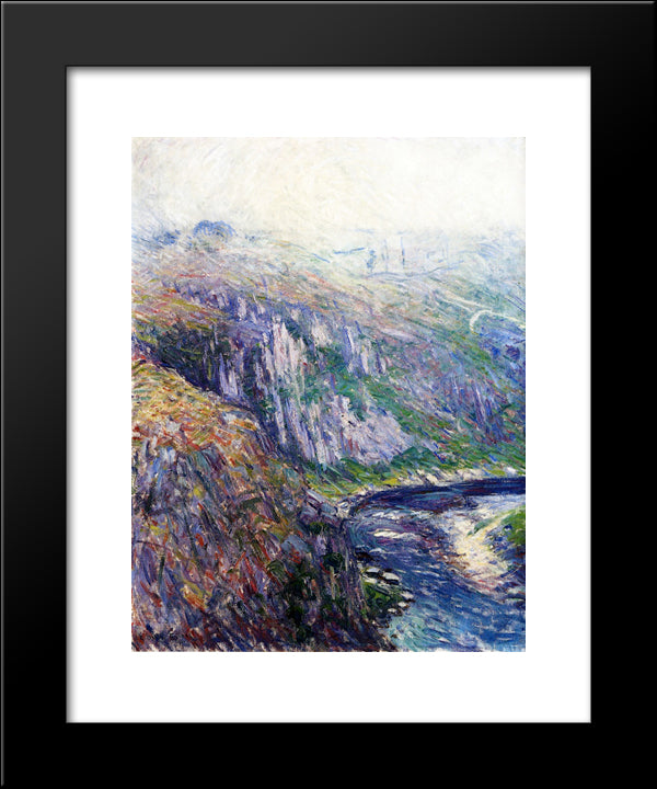 Valley Of The Creuse, Crozant 20x24 Black Modern Wood Framed Art Print Poster by Friesz, Othon