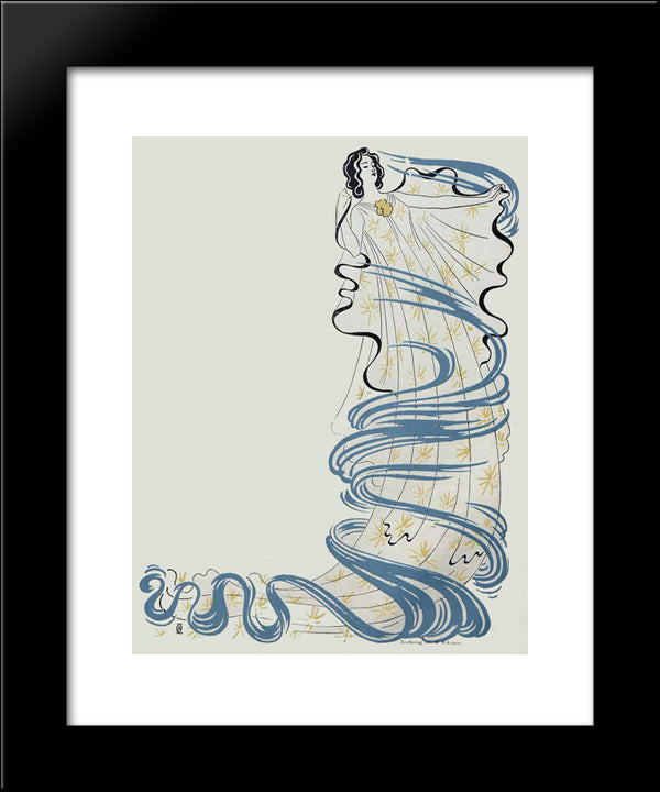 Jugend Magazine 20x24 Black Modern Wood Framed Art Print Poster by Eckmann, Otto