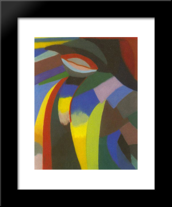 Composition 20x24 Black Modern Wood Framed Art Print Poster by Freundlich, Otto