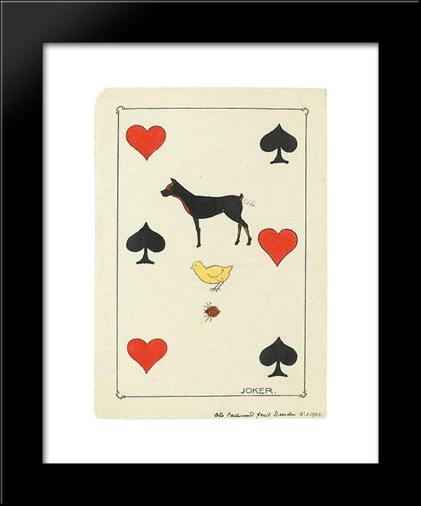 Dresden'S Spectrum The Joker 20x24 Black Modern Wood Framed Art Print Poster by Carlsund, Otto Gustav