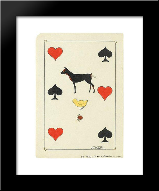 Dresden'S Spectrum The Joker 20x24 Black Modern Wood Framed Art Print Poster by Carlsund, Otto Gustav