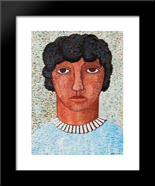 Katakombbruden 20x24 Black Modern Wood Framed Art Print Poster by Carlsund, Otto Gustav