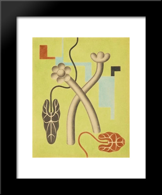 Nackros Fallos 20x24 Black Modern Wood Framed Art Print Poster by Carlsund, Otto Gustav