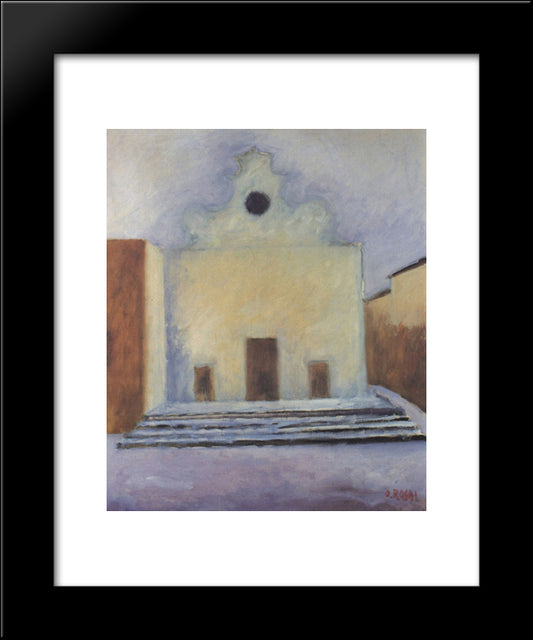 Santo Spirito 20x24 Black Modern Wood Framed Art Print Poster by Rosai, Ottone