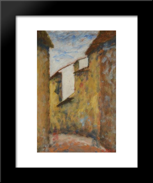 Via Toscanella 20x24 Black Modern Wood Framed Art Print Poster by Rosai, Ottone