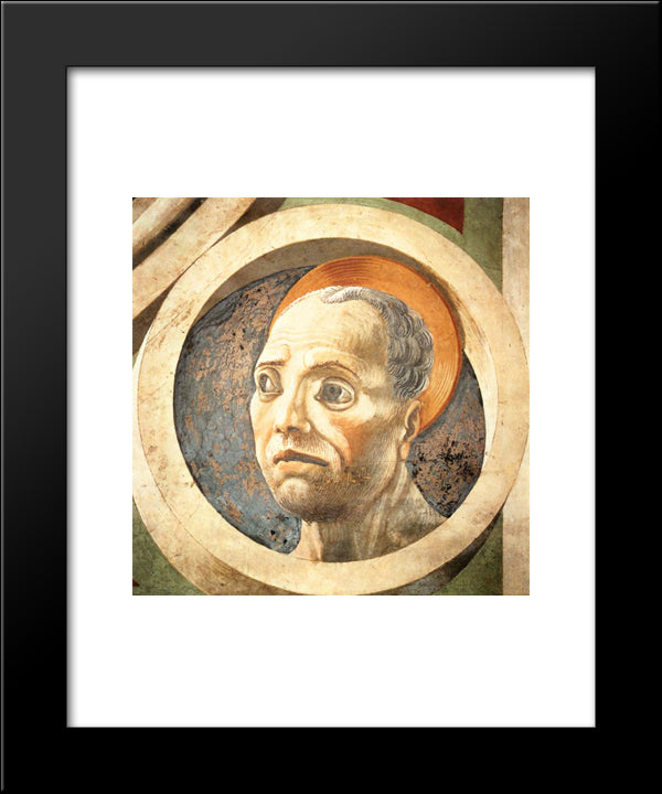 Head Of Prophet 20x24 Black Modern Wood Framed Art Print Poster by Uccello, Paolo