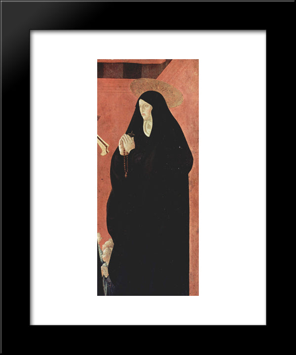 Saints And Two Children 20x24 Black Modern Wood Framed Art Print Poster by Uccello, Paolo