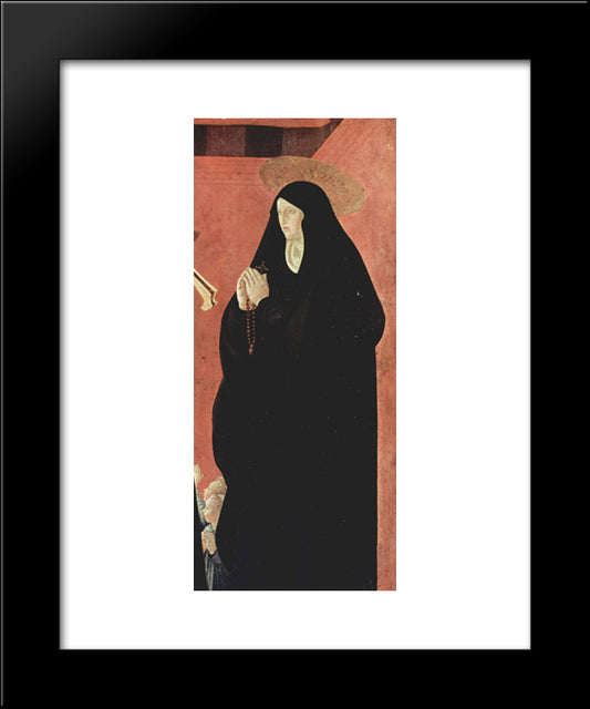 Saints And Two Children 20x24 Black Modern Wood Framed Art Print Poster by Uccello, Paolo