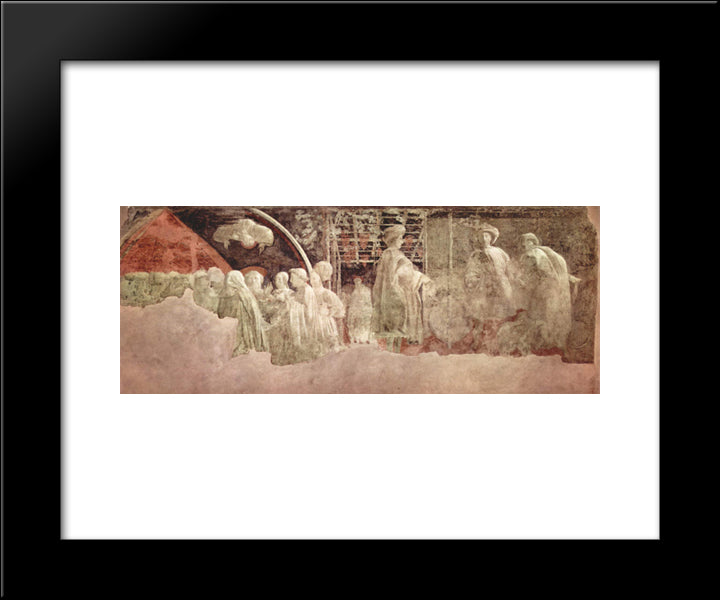 Scene Of Peace Offerings, Noah'S Drunkenness And Shame 20x24 Black Modern Wood Framed Art Print Poster by Uccello, Paolo