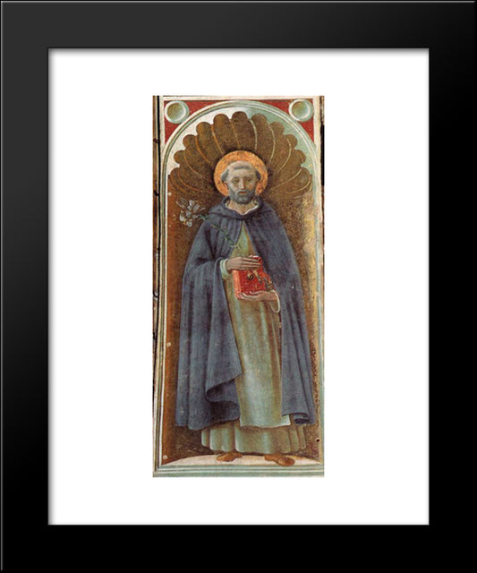 St.Dominic 20x24 Black Modern Wood Framed Art Print Poster by Uccello, Paolo