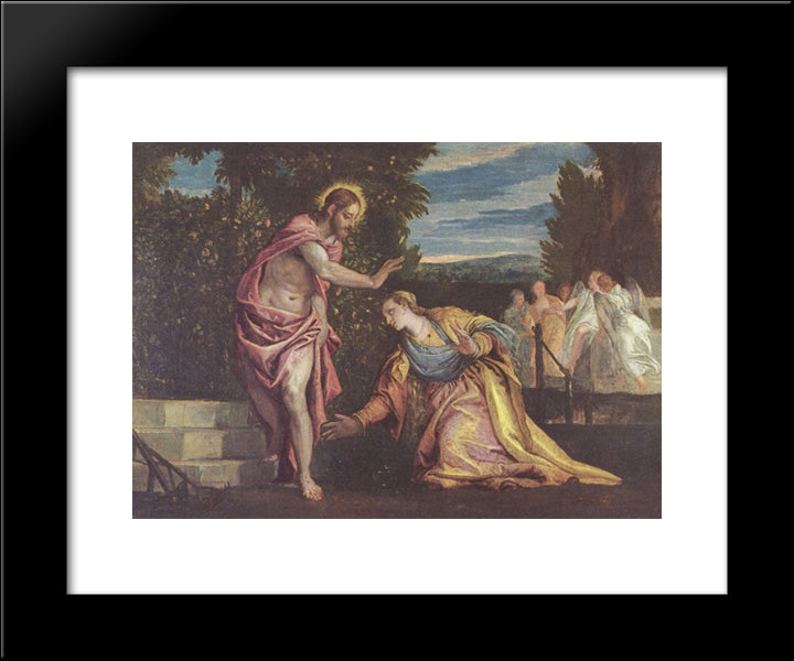 Do Not Touch Me 20x24 Black Modern Wood Framed Art Print Poster by Veronese, Paolo