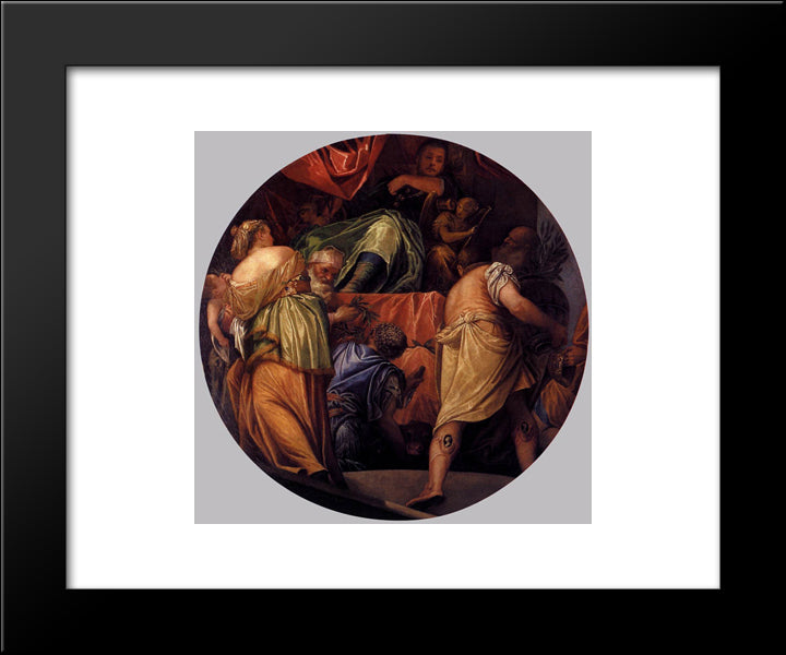 Honor 20x24 Black Modern Wood Framed Art Print Poster by Veronese, Paolo