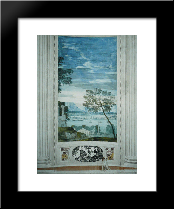 Landscape 20x24 Black Modern Wood Framed Art Print Poster by Veronese, Paolo