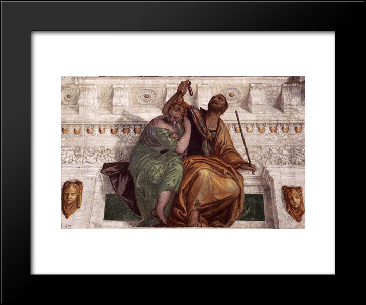 Nemesis 20x24 Black Modern Wood Framed Art Print Poster by Veronese, Paolo