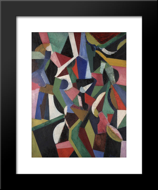 Composition I 20x24 Black Modern Wood Framed Art Print Poster by Bruce, Patrick Henry