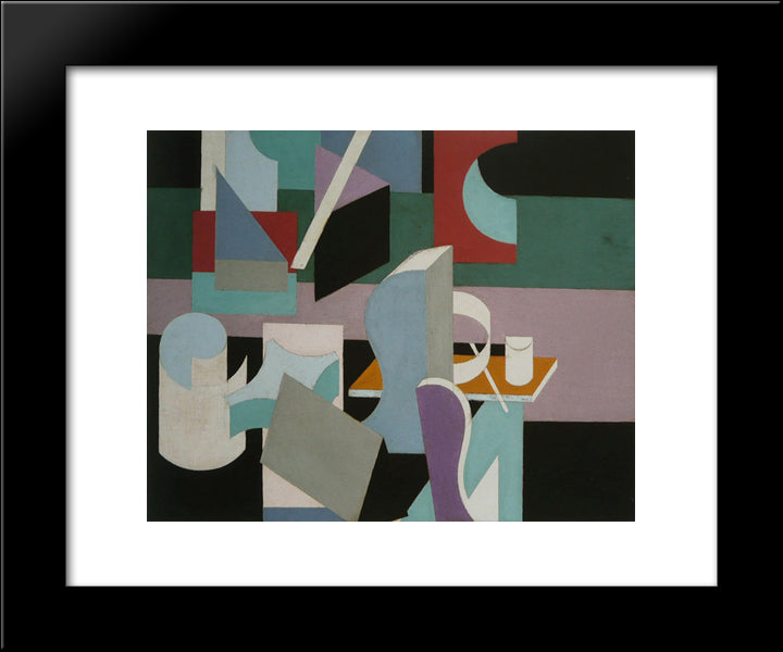 Painting 20x24 Black Modern Wood Framed Art Print Poster by Bruce, Patrick Henry
