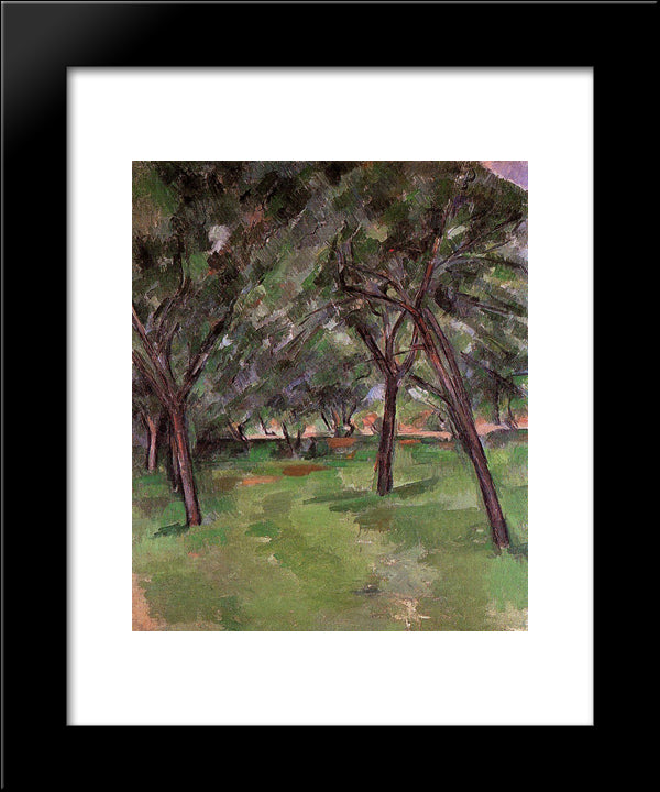 A Close 20x24 Black Modern Wood Framed Art Print Poster by Cezanne, Paul