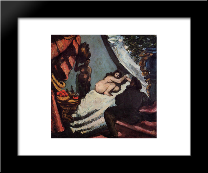 A Modern Olympia 20x24 Black Modern Wood Framed Art Print Poster by Cezanne, Paul