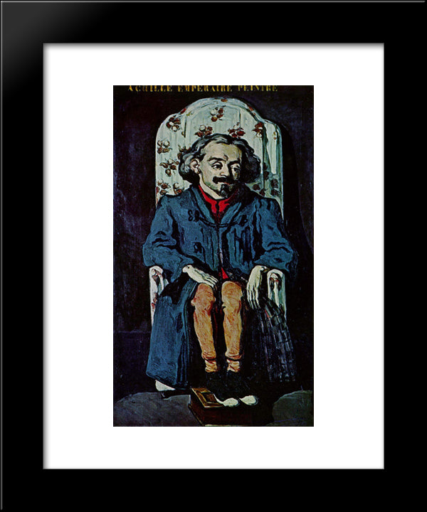 Achille Emperaire 20x24 Black Modern Wood Framed Art Print Poster by Cezanne, Paul