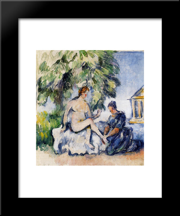 Bathsheba 20x24 Black Modern Wood Framed Art Print Poster by Cezanne, Paul