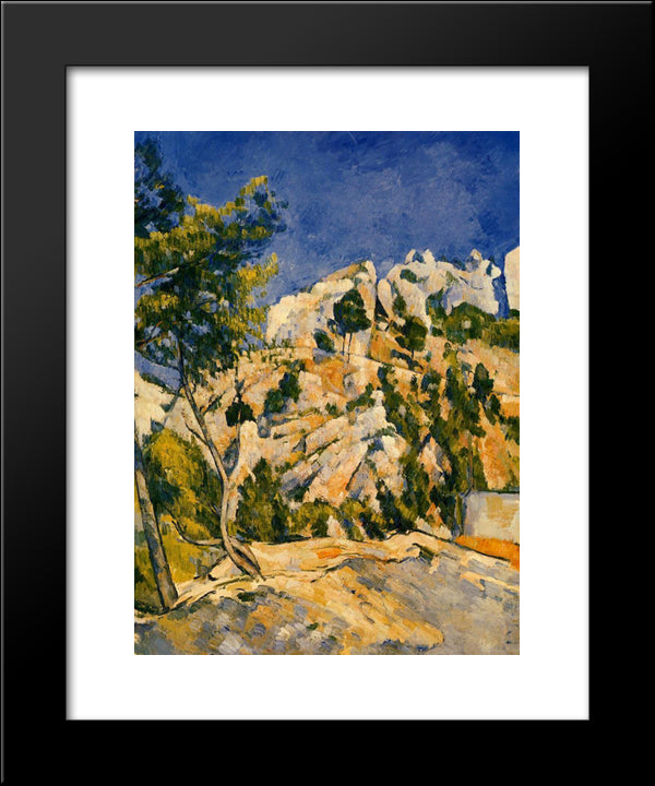 Bottom Of The Ravine 20x24 Black Modern Wood Framed Art Print Poster by Cezanne, Paul