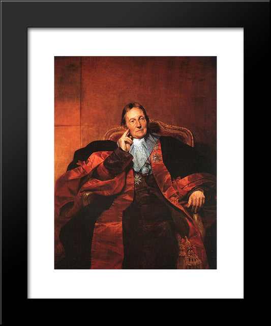 Marquis De Pastoret 20x24 Black Modern Wood Framed Art Print Poster by Delaroche, Paul