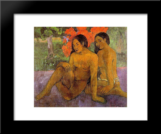 And The Gold Of Their Bodies 20x24 Black Modern Wood Framed Art Print Poster by Gauguin, Paul