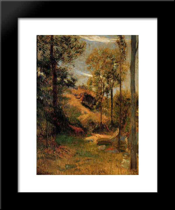 Bathing In Front Of The Port Of Pont-Aven 20x24 Black Modern Wood Framed Art Print Poster by Gauguin, Paul