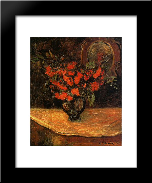 Bouquet 20x24 Black Modern Wood Framed Art Print Poster by Gauguin, Paul