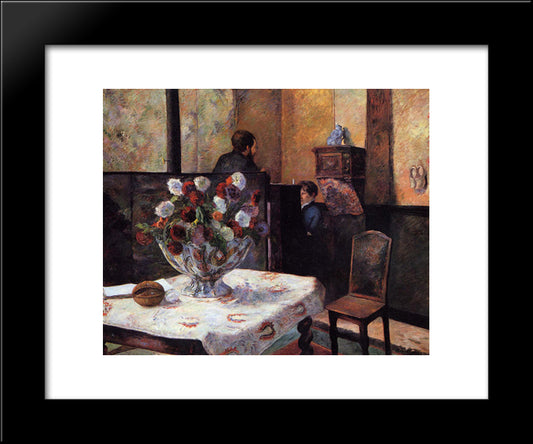 Interior Of The Painter'S House, Rue Carcel 20x24 Black Modern Wood Framed Art Print Poster by Gauguin, Paul