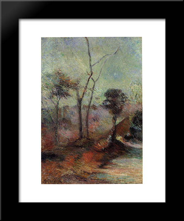 Landscape 20x24 Black Modern Wood Framed Art Print Poster by Gauguin, Paul