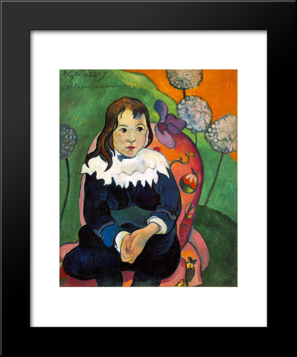 M. Loulou 20x24 Black Modern Wood Framed Art Print Poster by Gauguin, Paul