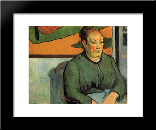 Madame Roulin 20x24 Black Modern Wood Framed Art Print Poster by Gauguin, Paul