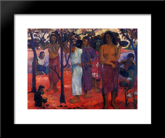 Perfect Days 20x24 Black Modern Wood Framed Art Print Poster by Gauguin, Paul