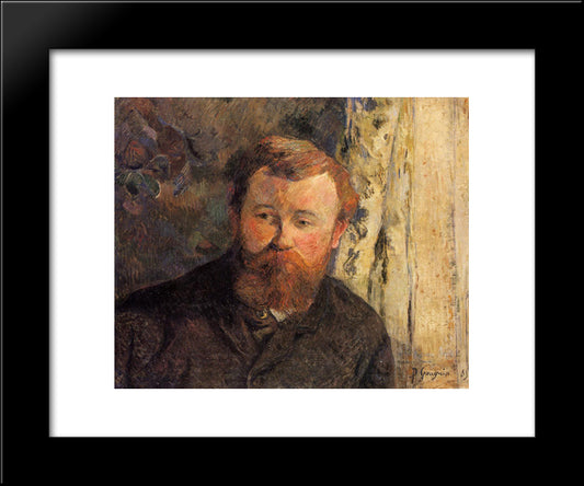 Portrait Of Achille Granchi Taylor 20x24 Black Modern Wood Framed Art Print Poster by Gauguin, Paul