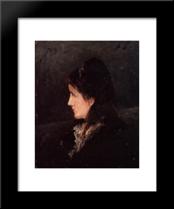 Portrait Of Ingeborg Thaulow 20x24 Black Modern Wood Framed Art Print Poster by Gauguin, Paul